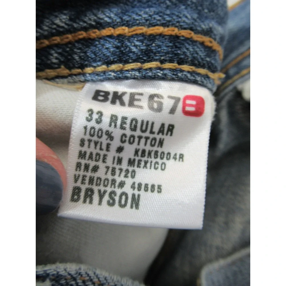 Vintage 90s Y2K BKE 67 Distressed Straight Leg Jeans 33x32 Bryson